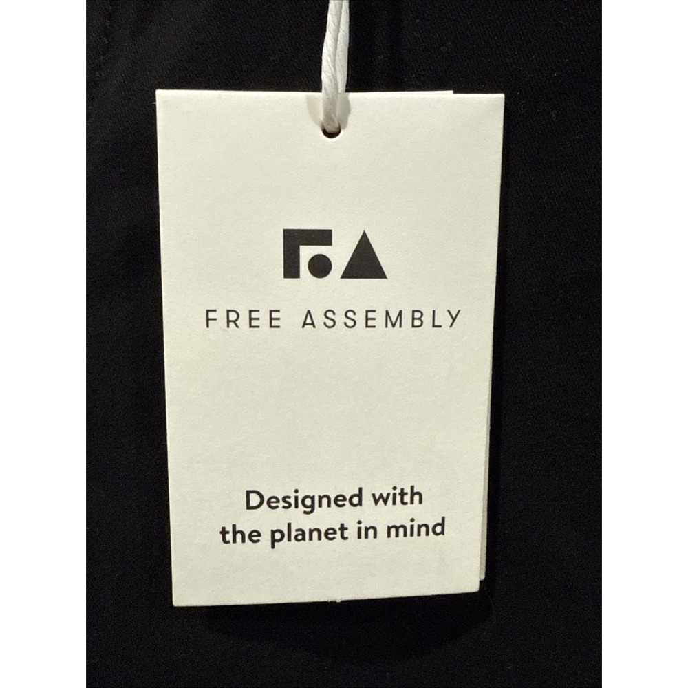 Free Assembly Black Jeans Straight Leg 5 Pocket Modern - New With Tags - Picture 9 of 15